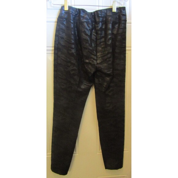 Insight New York Suit 2 Piece Pants Jacket Black Camo Scuba Blazer Womens Size 6 - Picture 11 of 13